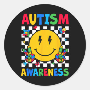 Adesivo Consciência do Autismo Equipe de Apoio Sorriso Fac