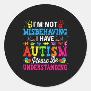 Adesivo Consciência do Autismo Não Estou Me Comportando Ma