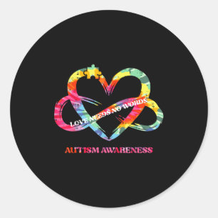 Adesivo Consciência do Autismo O Amor Não Precisa de Palav