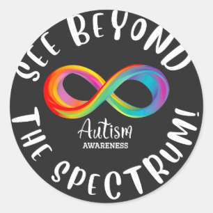 Adesivo Consciência do autismo - veja além do espectro