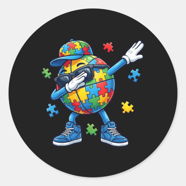 Adesivo Consciência do Basquete Dabbing (Frente)