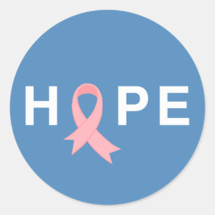 Adesivo Consciência do Cancer de Esperança Simples Ades