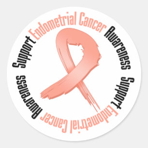Adesivo Consciência do cancer Endometrial do apoio