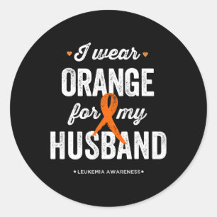 Adesivo Consciência Eu Visto Laranja Para O Meu Marido