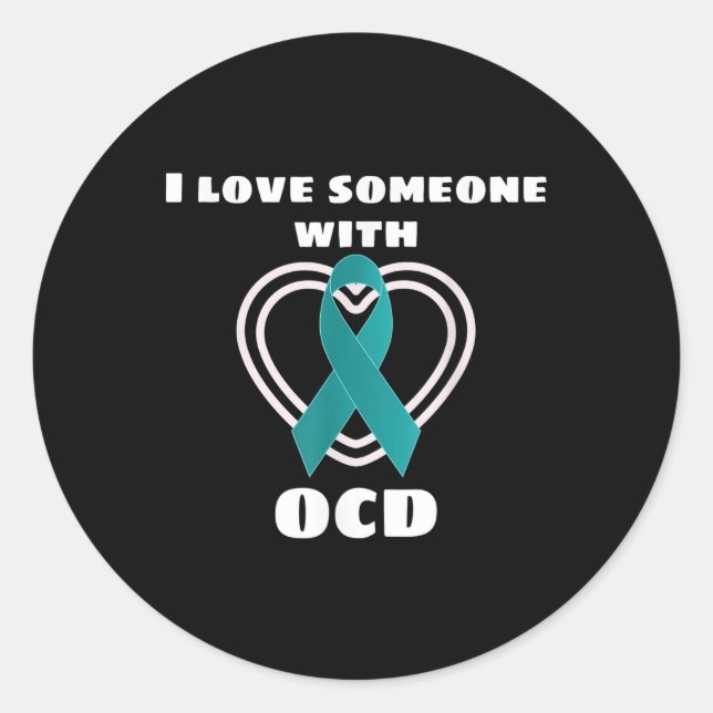Adesivo Consciência Ocd Eu Amo Alguém Com Ocd (Frente)