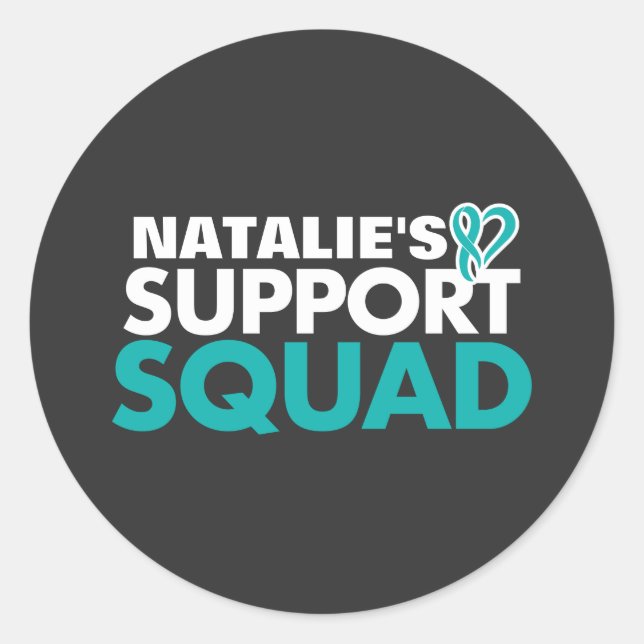 Adesivo Consciência personalizada do Câncer de ovário de s (Frente)