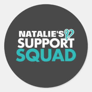 Adesivo Consciência personalizada do Câncer de ovário de s