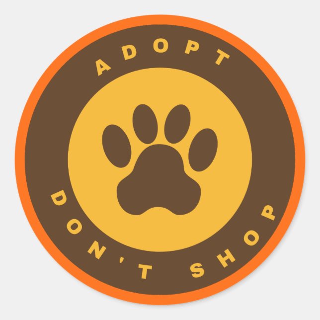 Adesivo Consciência sobre Animais de Estimação (Frente)