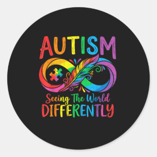 Adesivo Consciencialização autismo vendo o mundo de forma 