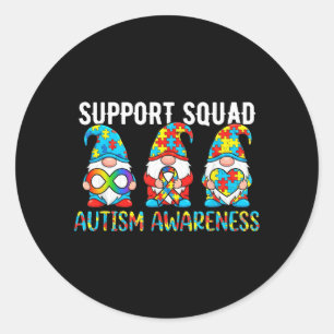 Adesivo Consciencialização do Autismo Apoio ao Gnome Famíl