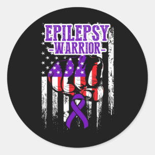 Adesivo Conscientização da Epilepsia Guerreiro Epilético S
