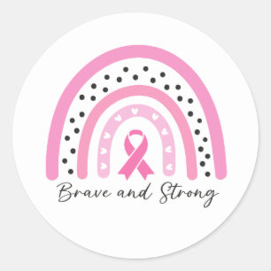 Adesivo Conscientização da Fita Rosa do Câncer de Mama Arc