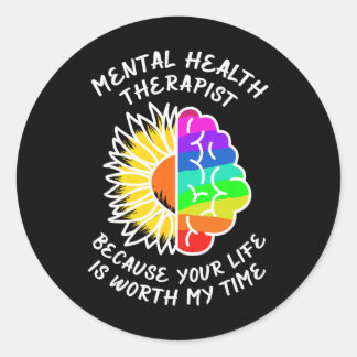 Adesivo Conscientização da Saúde Mental. 