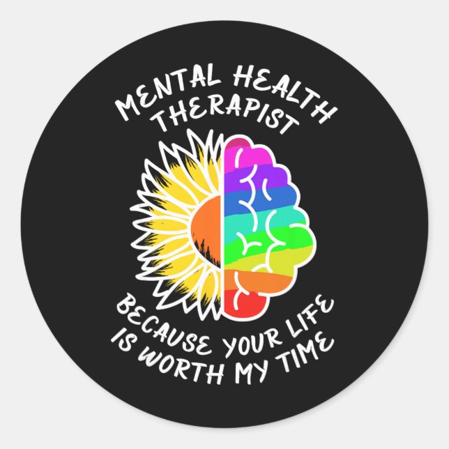 Adesivo Conscientização da Saúde Mental.  (Frente)