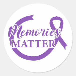 Adesivo Conscientização do Alzheimer Memórias Importam