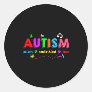Adesivo Conscientização do autismo aceita professor homens