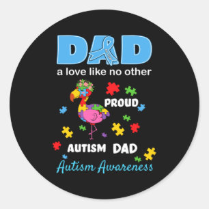 Adesivo Conscientização do Autismo Pai Amor Orgulhoso Auti