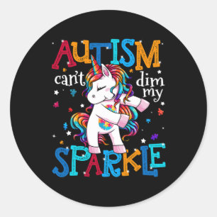 Adesivo Conscientização do Autismo Unicórnio Infantil Para