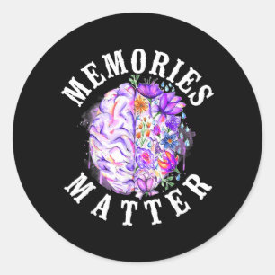 Adesivo Conscientização do Suporte à Demência de Alzheimer