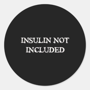 Adesivo Conscientização sobre Diabetes sem Insulina