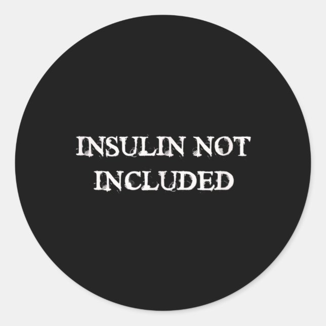 Adesivo Conscientização sobre Diabetes sem Insulina (Frente)