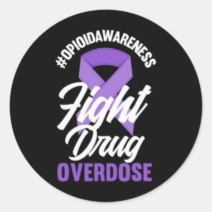 Adesivo Conscientização sobre Opioides Combater Overdose d