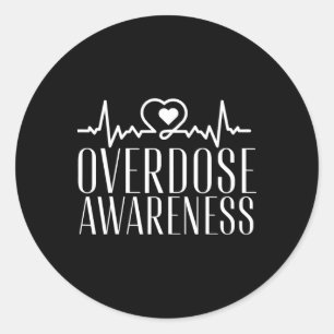 Adesivo Conscientização sobre overdose Roxo