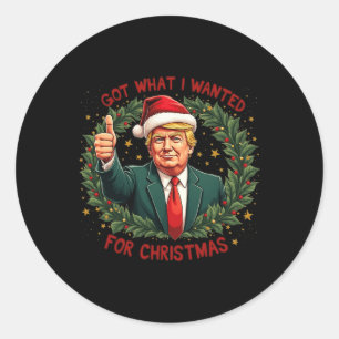 Adesivo Consegui O Que Eu Queria Para A Trump De Natal 202