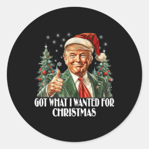 Adesivo Consegui O Que Queria No Natal - Trump Xmas