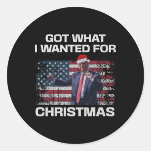 Adesivo Consegui O Que Queria Para O Natal - Trump 2024 Wo