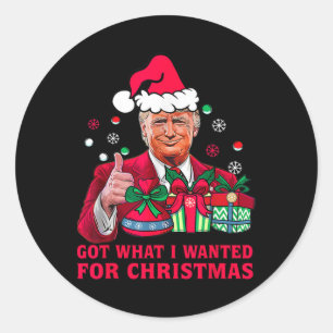 Adesivo Consegui O Que Queria Para O Natal - Trump 2024 Wo
