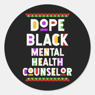Adesivo Conselheiro de Saúde Mental Negra Trabalho African