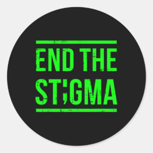 Adesivo Conselheiro do Guerreiro Stigma Mental Health Awar