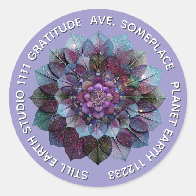 Adesivo Conselho de Folhas | Mandala (Frente)