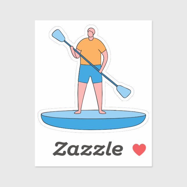 Adesivo Conselho de remada Standup - Presente do Design de (Folha)