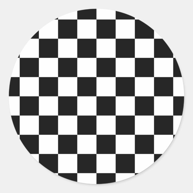 Adesivo Conselho de verificadores brancos e pretos (Frente)