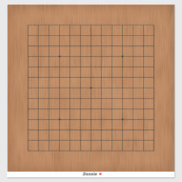 Adesivo conselho Goban de 13x13 personalizável de 14" x14"