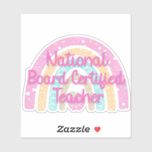 Adesivo Conselho Nacional Pastel Certified Professor Rainb