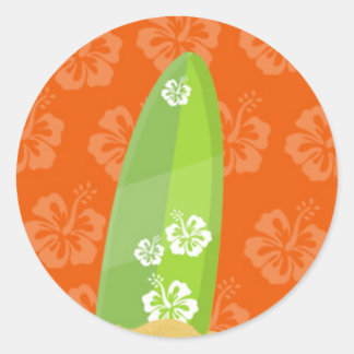 Adesivo Conselho Verde sobre o Fundo do Íbisco Laranja