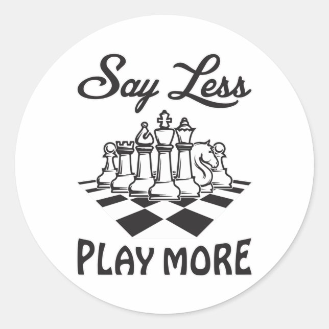 Adesivo Conselho Xadrez do Jogador de Xadrez Conselho Pres (Frente)