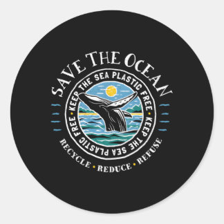 Adesivo Conservação Da Baleia Salvar O Oceano