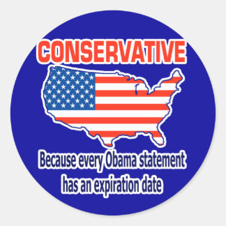 Adesivo Conservador - Anti Obama