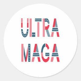 Adesivo Conservador Republicano Patriótico Ultra MAGA Trum