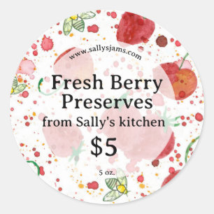 Adesivo Conservas Frescas De Berry Da Cozinha De Jar