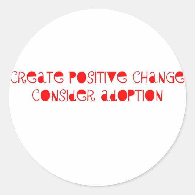 Adesivo Considere a adoção (Frente)