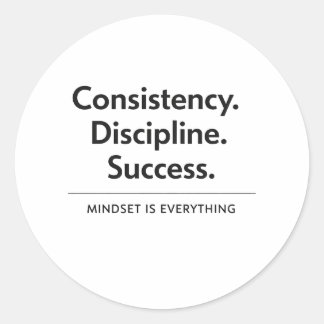 Adesivo Consistency Discipline Success Gift Sticker
