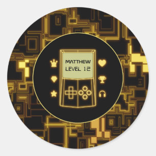 Adesivo Console de mão amarelo brilhante