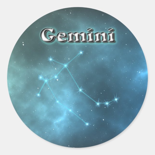Adesivo constelação de Gemini (Frente)