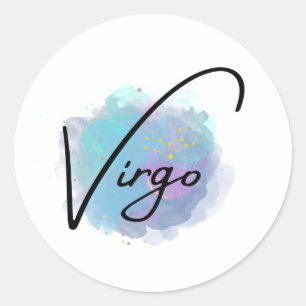 Adesivo Constelação Zodiac Virgo Virgo Zodiac de Azul Teal