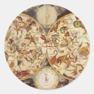 Adesivo Constelações, Astronomia Antiga, Frederik de Wit